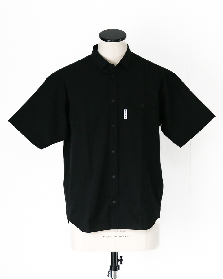 RIDGE MOUNTAIN GEAR Basic Short Sleeve Shirt Solid Black