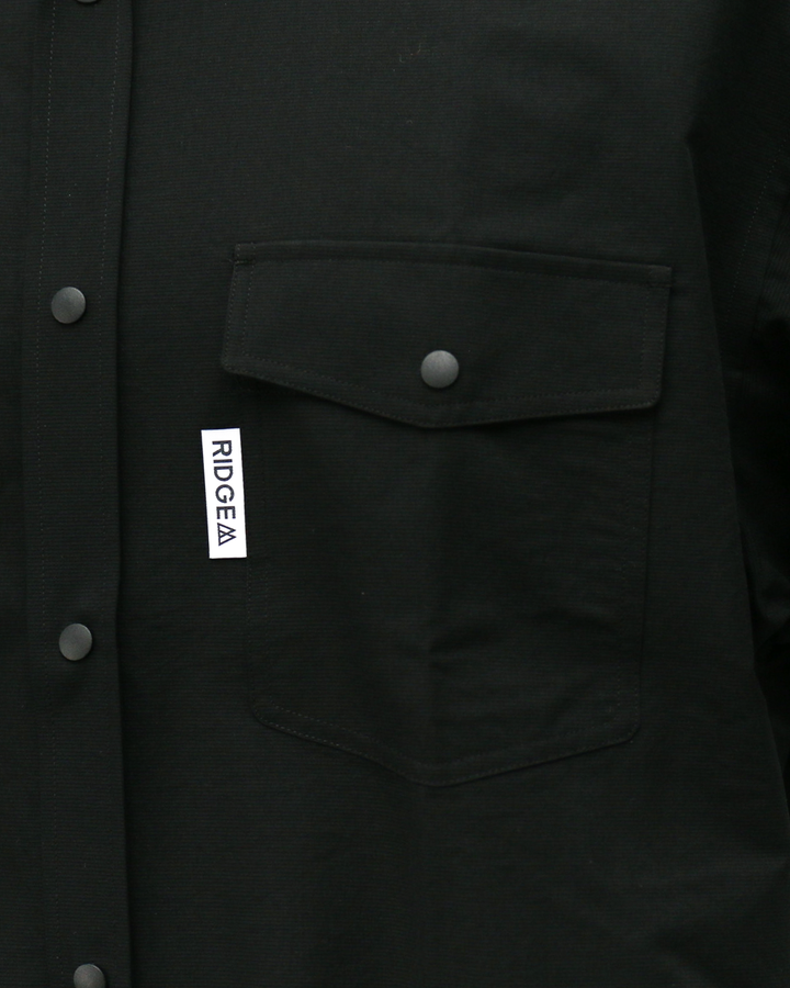 RIDGE MOUNTAIN GEAR Basic Short Sleeve Shirt Solid Black