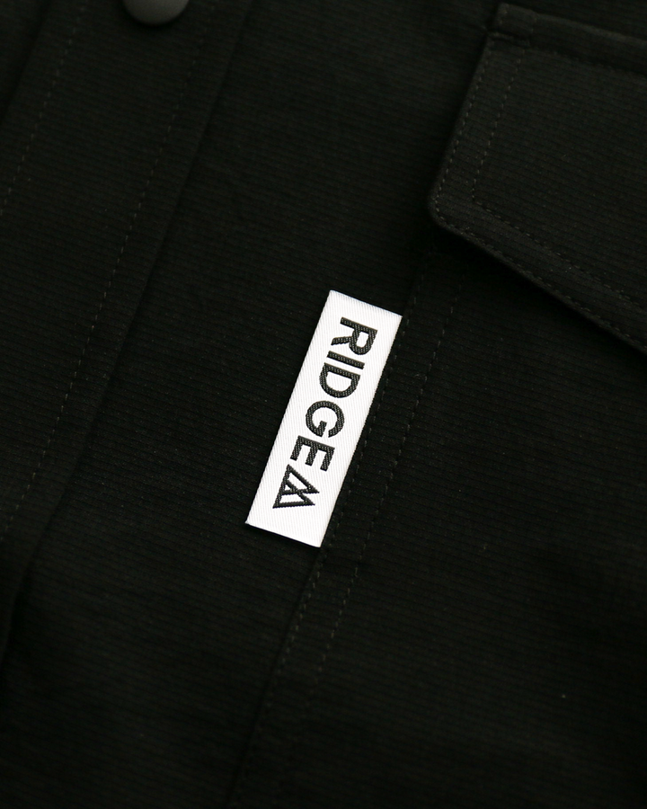 RIDGE MOUNTAIN GEAR Basic Short Sleeve Shirt Solid Black