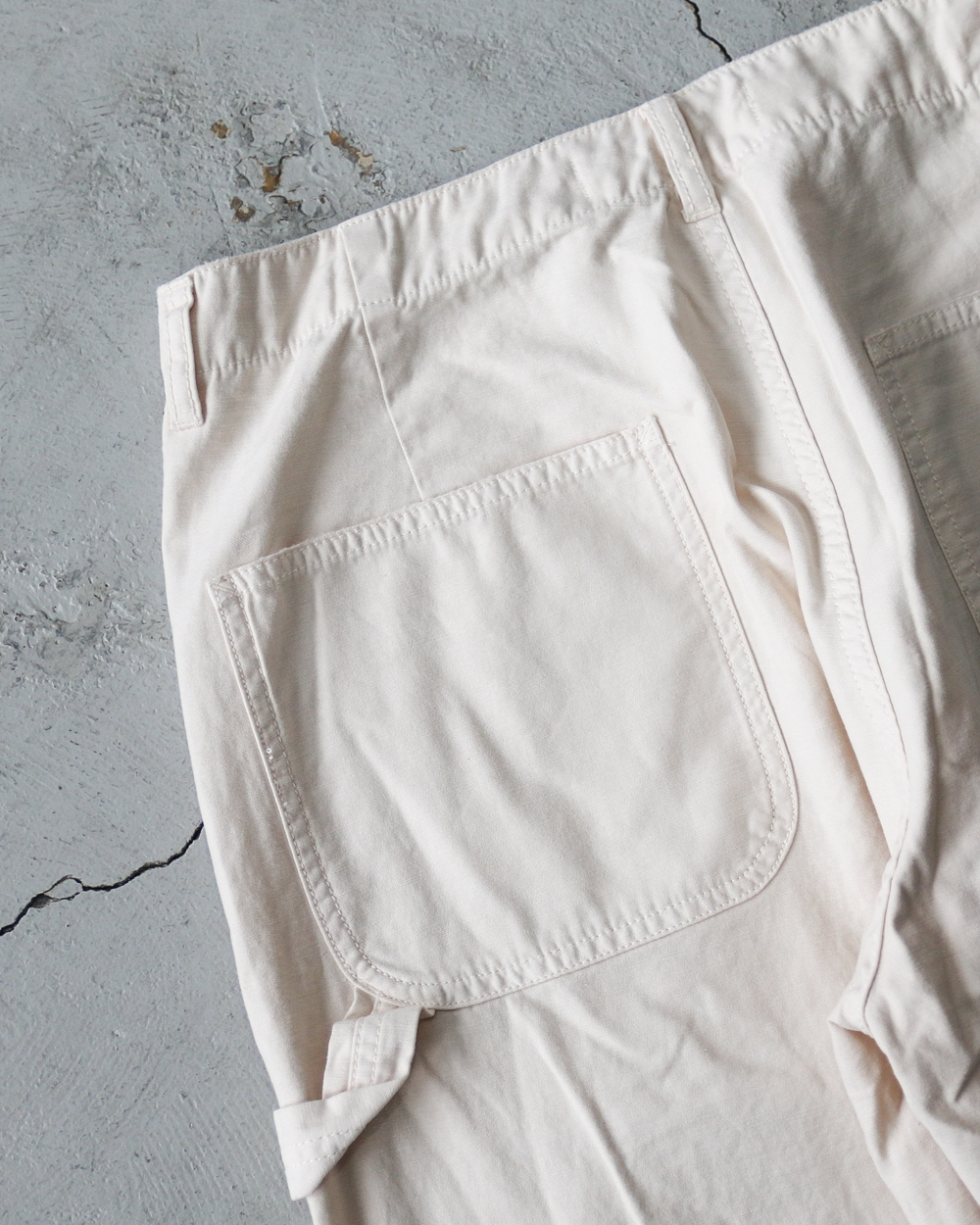 melple メイプル Carpenter Pants Natural