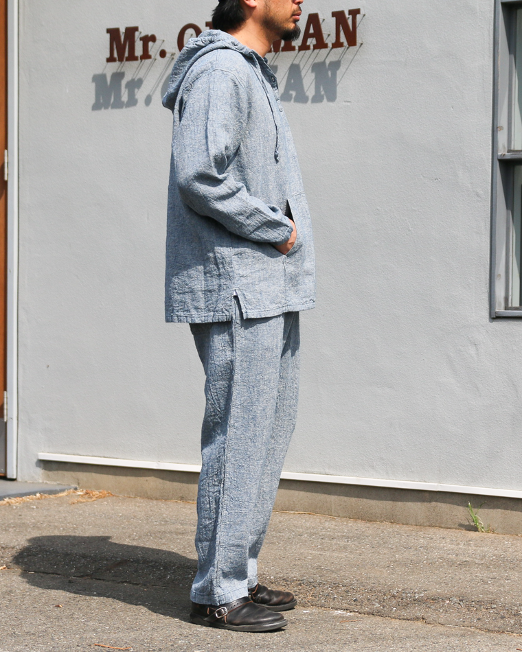 TURN ME ON Linen Chambray Wide Easy Pants
