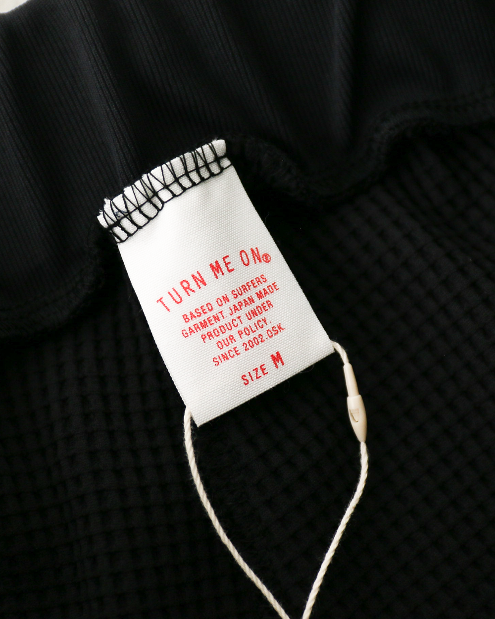 TURN ME ON Waffle Thermal Easy Shorts Black