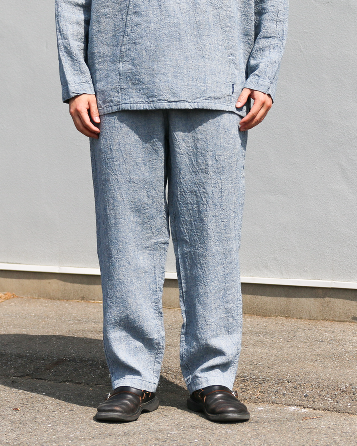 TURN ME ON Linen Chambray Wide Easy Pants
