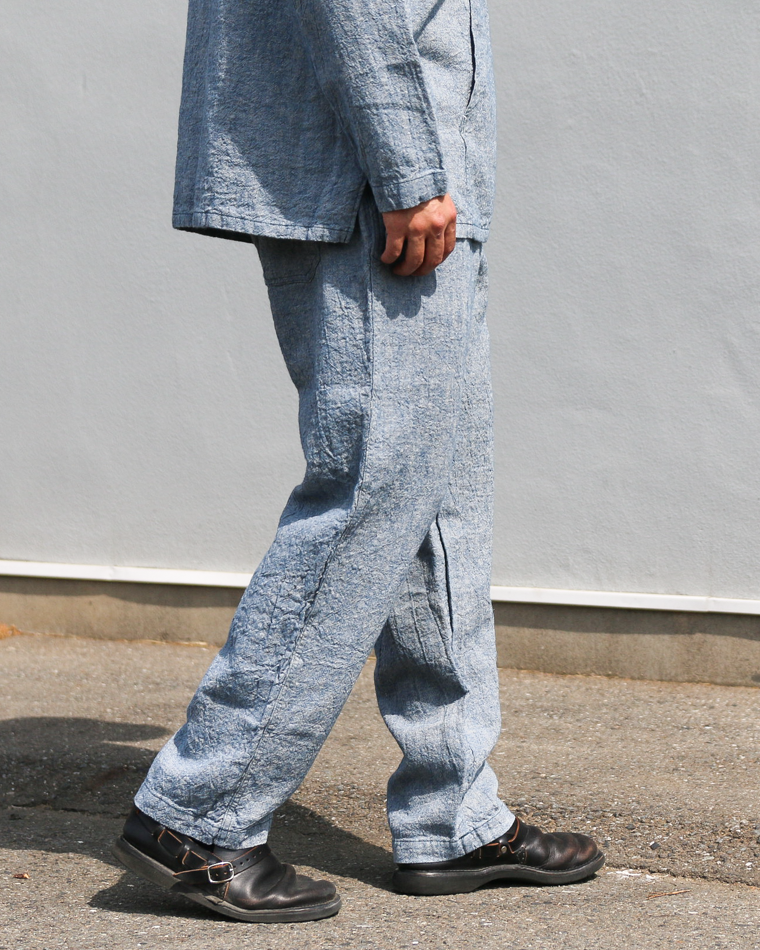 TURN ME ON Linen Chambray Wide Easy Pants