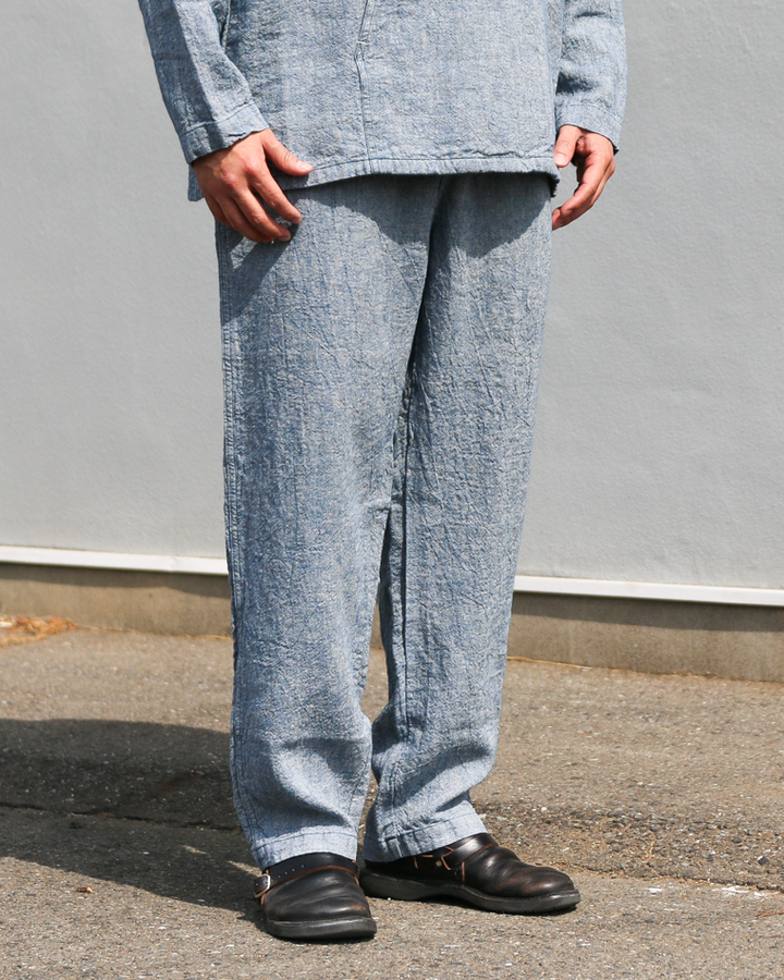 TURN ME ON Linen Chambray Wide Easy Pants