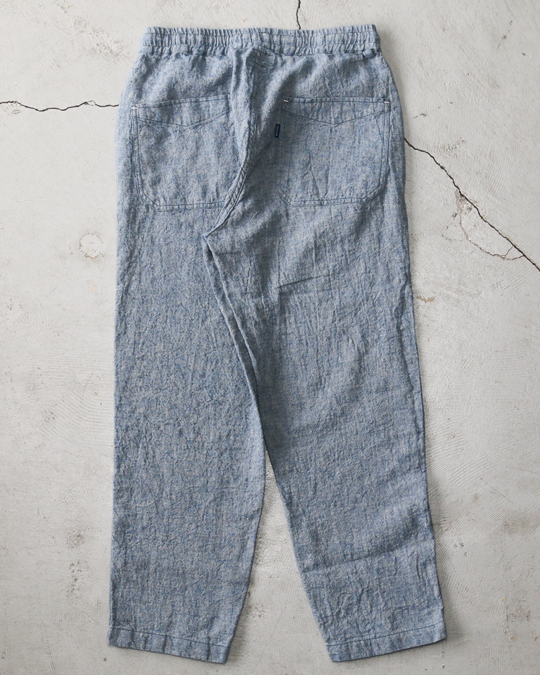 TURN ME ON Linen Chambray Wide Easy Pants