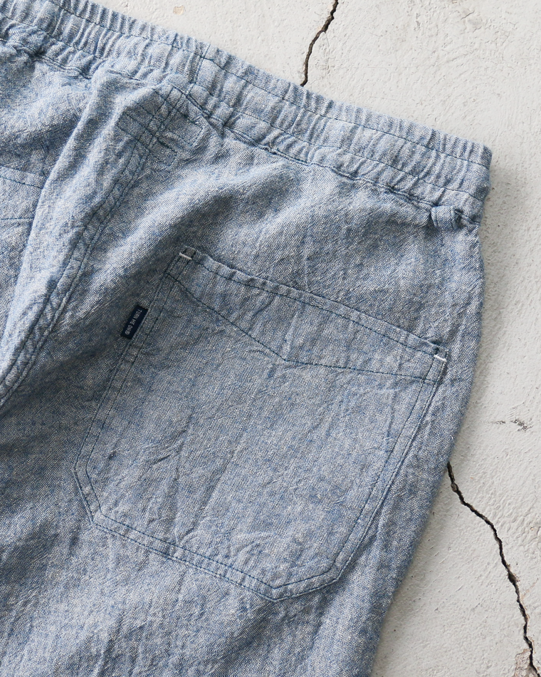 TURN ME ON Linen Chambray Wide Easy Pants