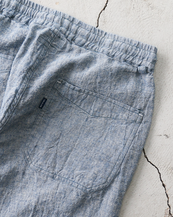 TURN ME ON Linen Chambray Wide Easy Pants