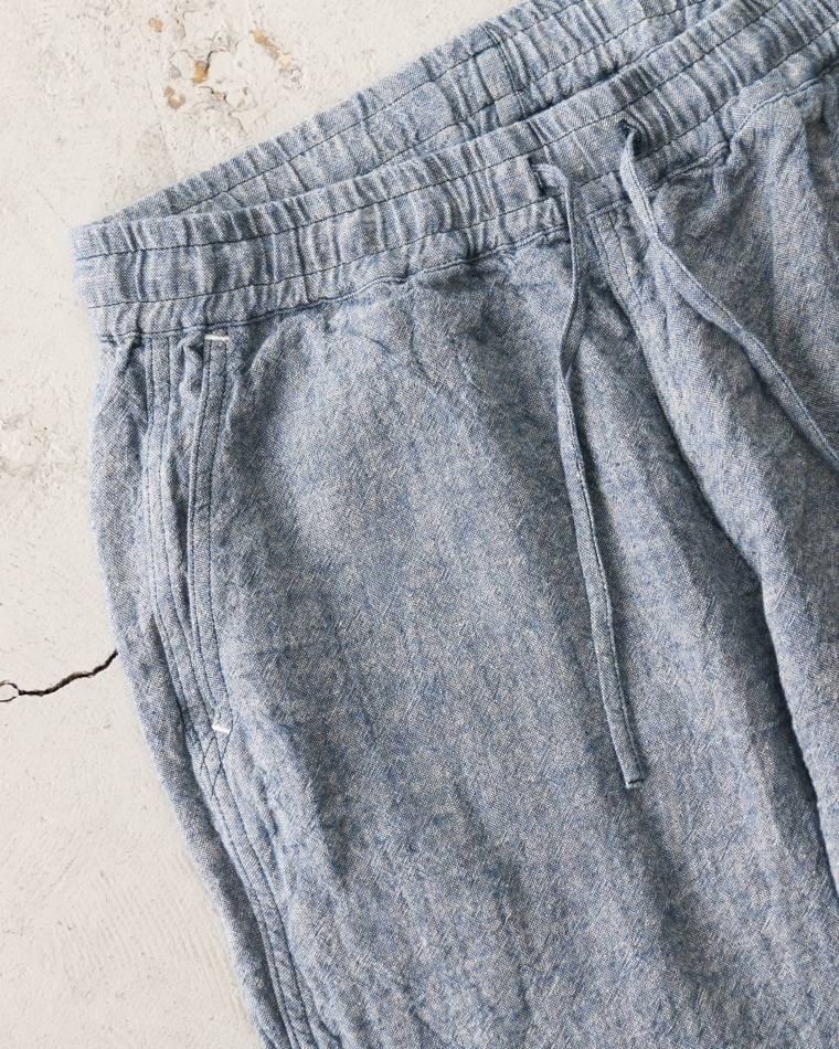 TURN ME ON Linen Chambray Wide Easy Pants