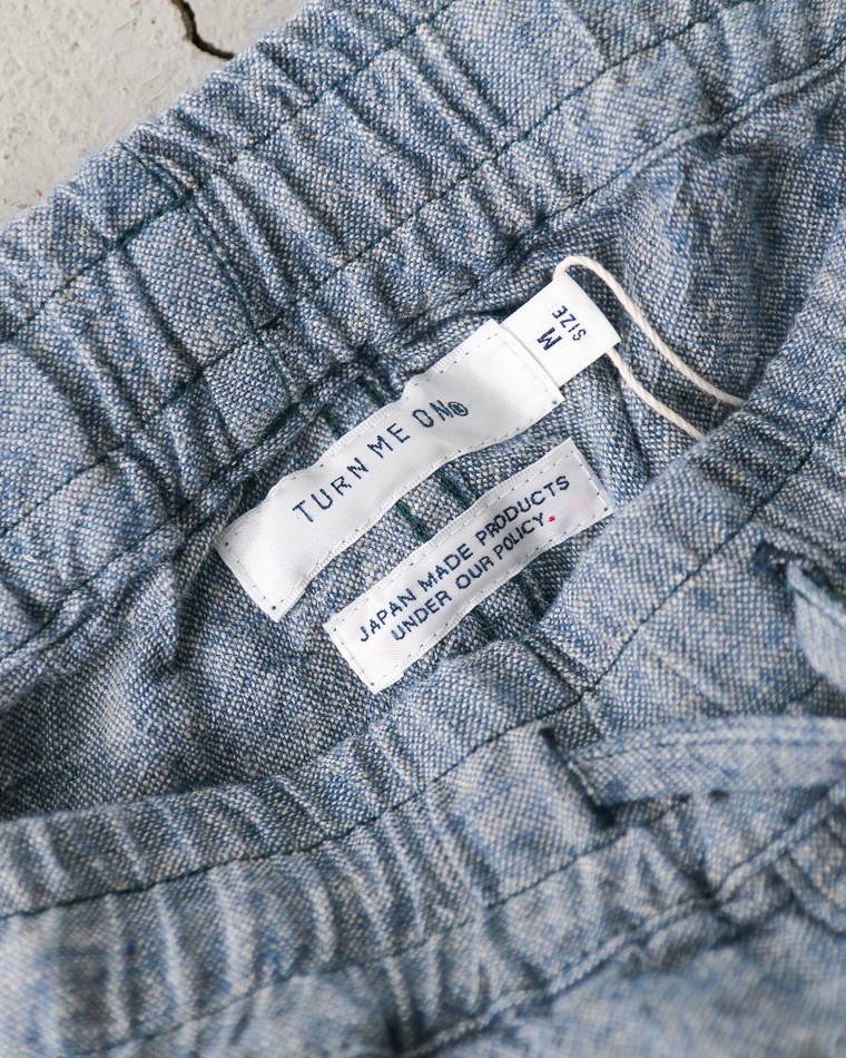TURN ME ON Linen Chambray Wide Easy Pants