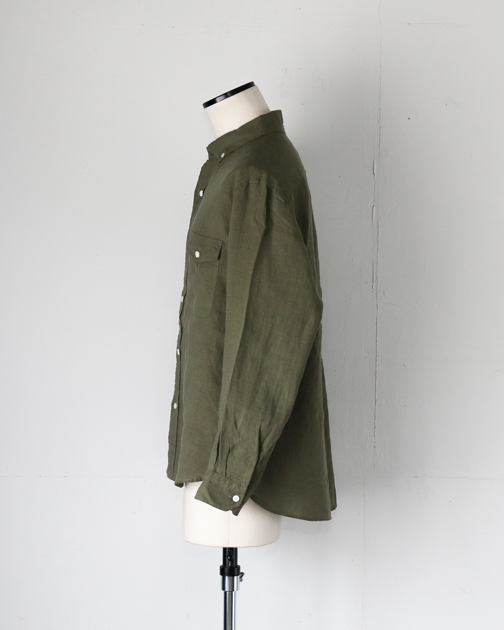 JAMES &amp; CO. STANDARD SHIRT Pujol Relax -LINEN- Khaki