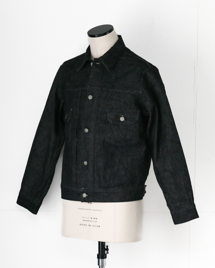 SUGAR CANE SC15650 14.25oz. BLACK DENIM JACKET 1953 MODEL