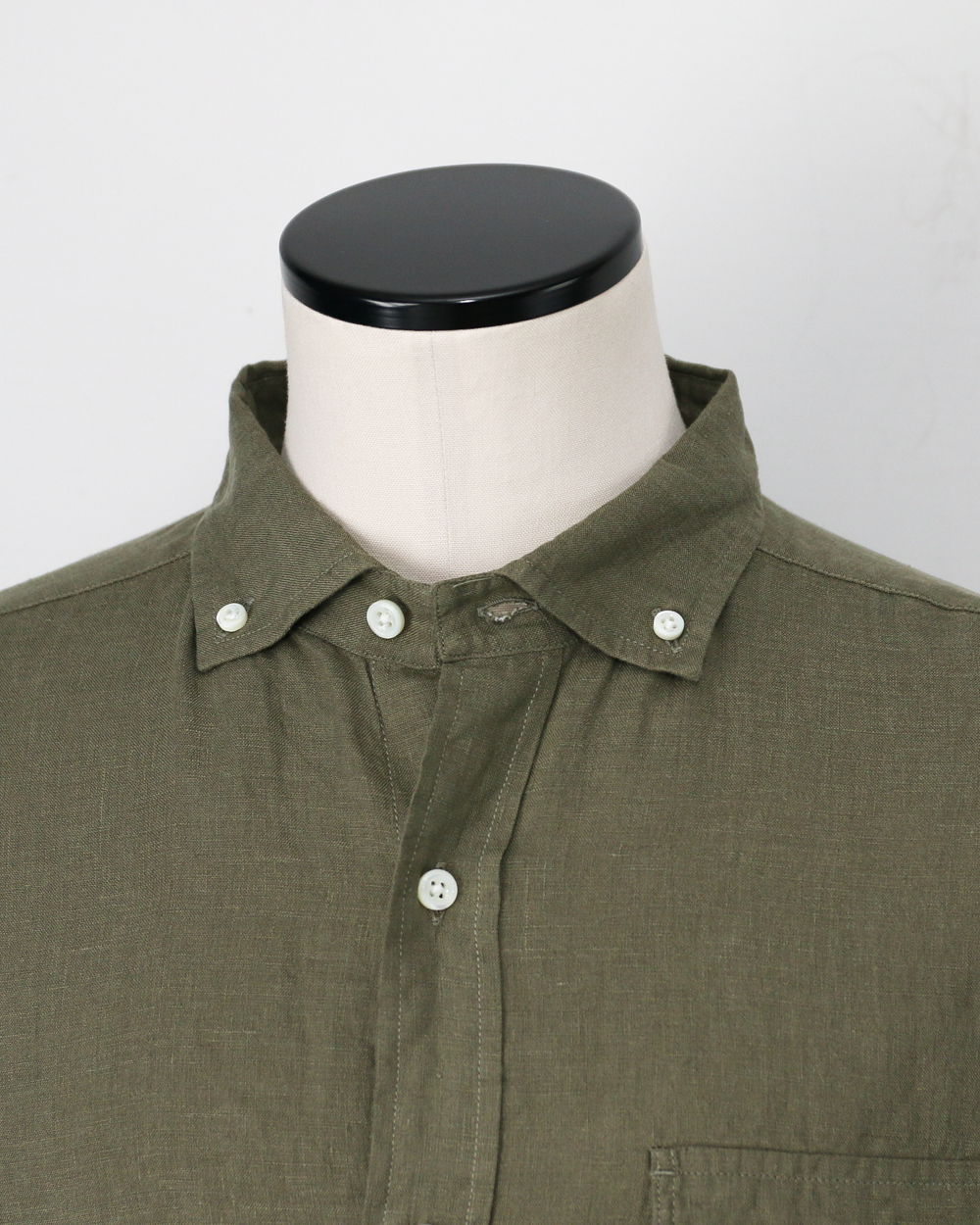 JAMES &amp; CO. STANDARD SHIRT Pujol Relax -LINEN- Khaki