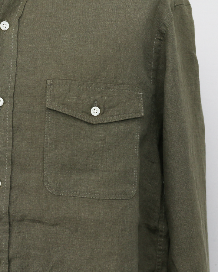 JAMES &amp; CO. STANDARD SHIRT Pujol Relax -LINEN- Khaki