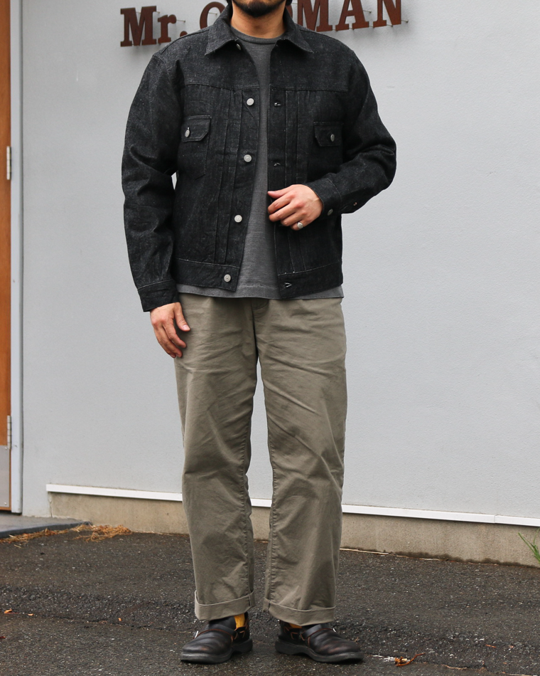 SUGAR CANE SC15650 14.25oz. BLACK DENIM JACKET 1953 MODEL