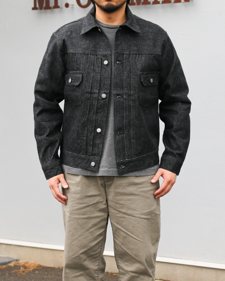 SUGAR CANE SC15650 14.25oz. BLACK DENIM JACKET 1953 MODEL