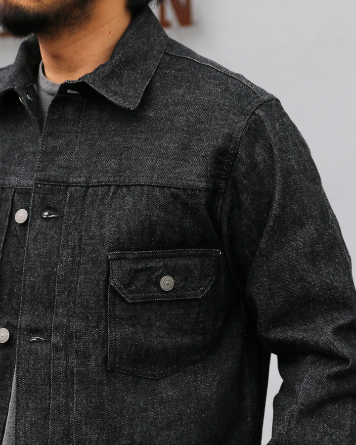 SUGAR CANE SC15650 14.25oz. BLACK DENIM JACKET 1953 MODEL