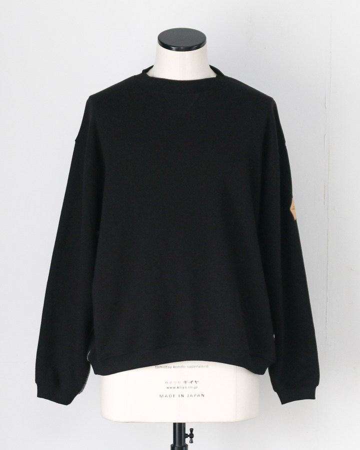 melple メイプル Dreamy Crewneck Black