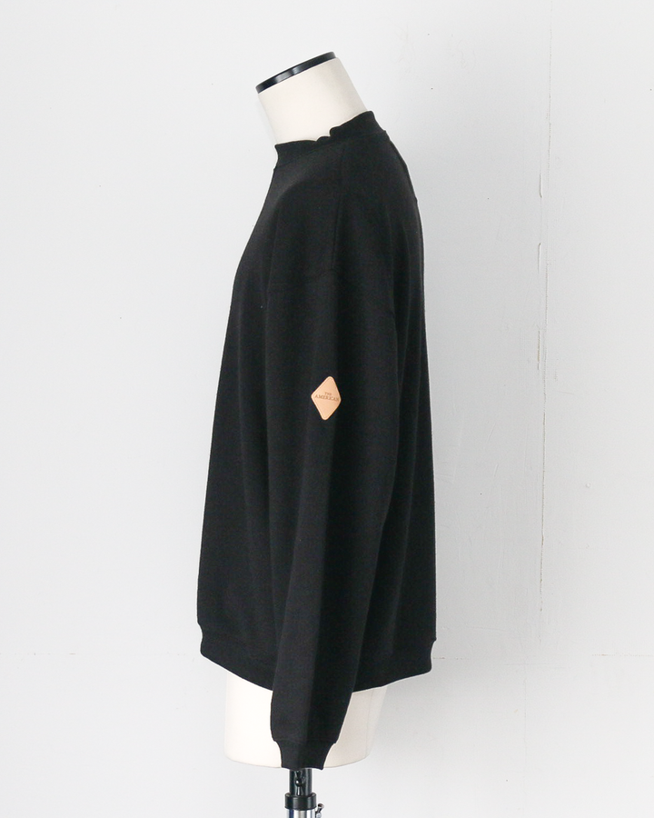 melple メイプル Dreamy Crewneck Black