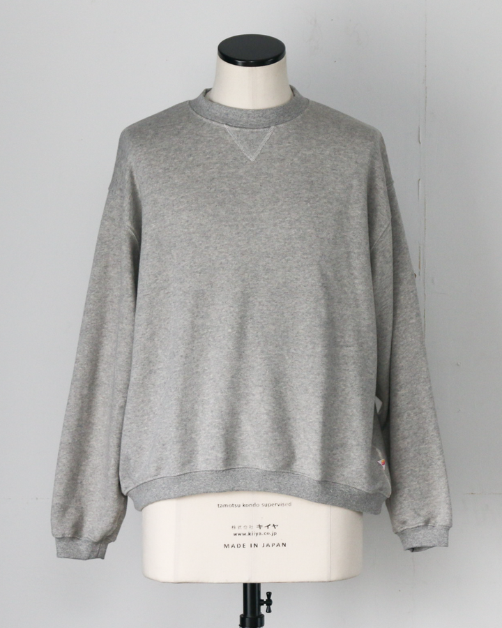 melple メイプル Dreamy Crewneck Heather Grey