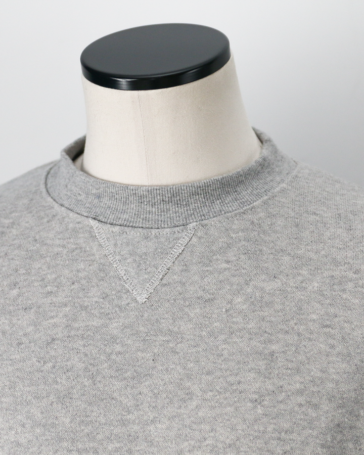 melple メイプル Dreamy Crewneck Heather Grey