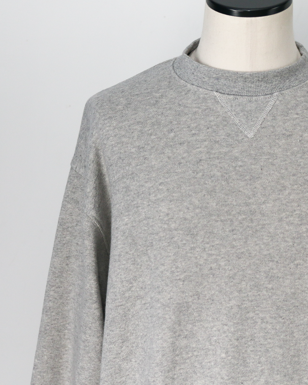 melple メイプル Dreamy Crewneck Heather Grey