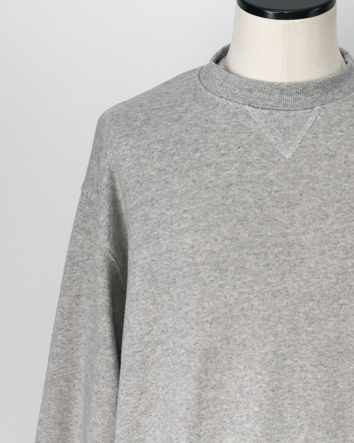 melple メイプル Dreamy Crewneck Heather Grey