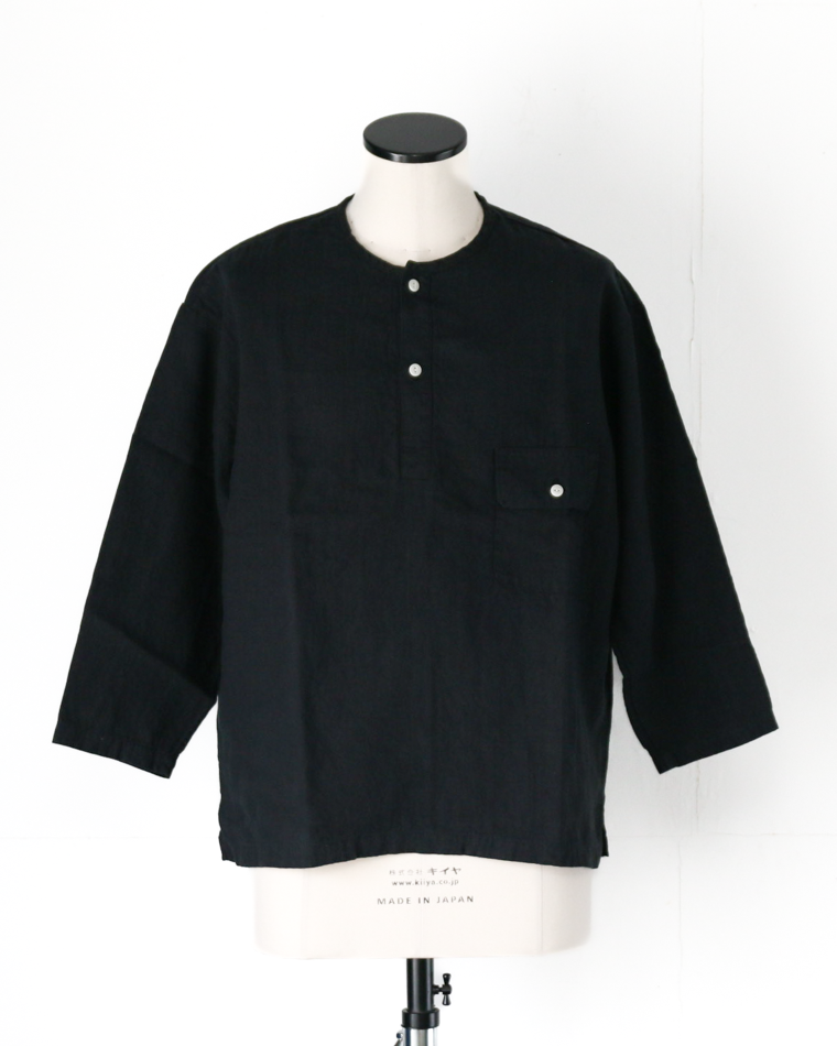 DELICIOUS LINEN Farmers Henry Black