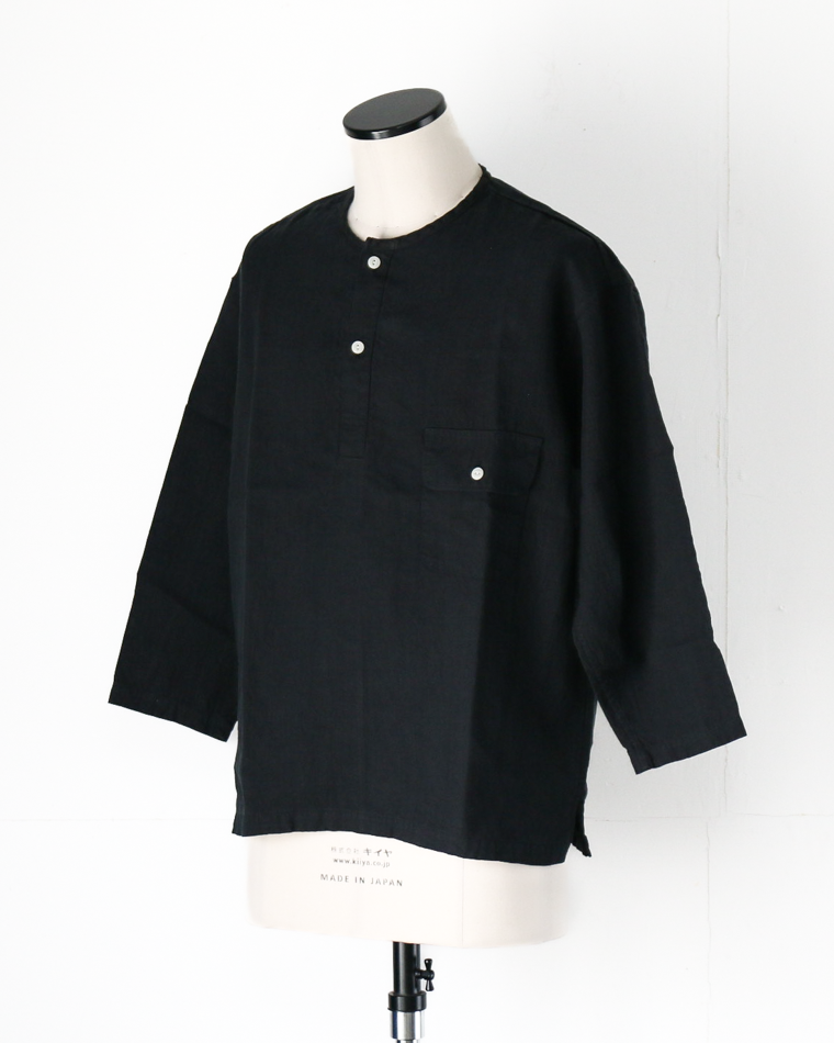 DELICIOUS LINEN Farmers Henry Black