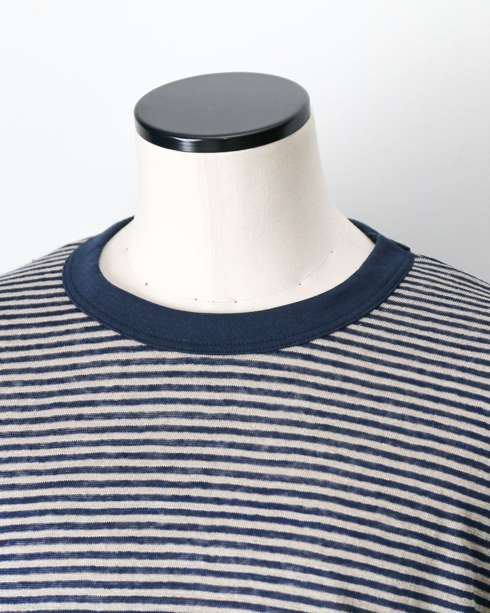 melple Seaview Linen Ringer S/S Navy