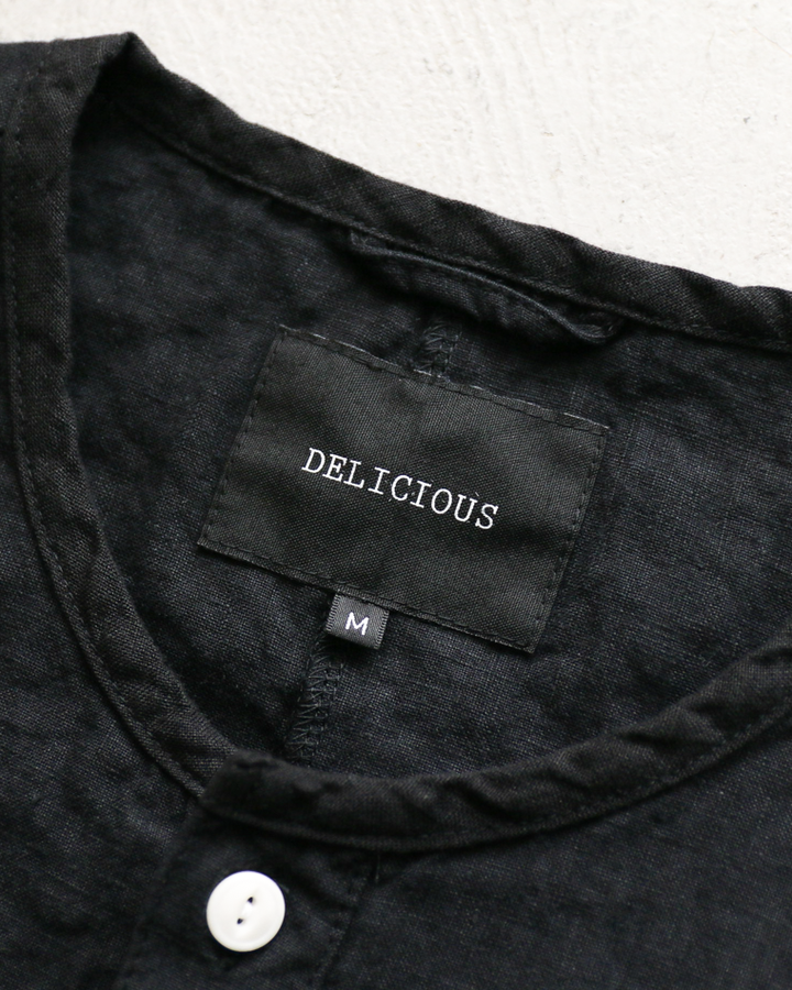 DELICIOUS LINEN Farmers Henry Black