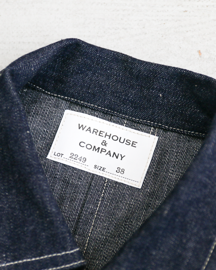 WAREHOUSE ウエアハウス 2249 1910’S BIG BOB CHORE JACKET Indigo
