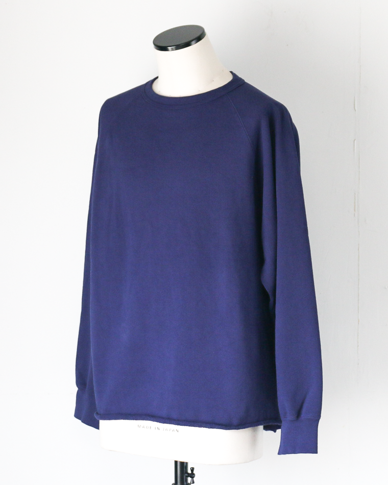 WALLA WALLA SPORT ワラワラスポーツ 13oz CREW SWEAT SHIRT Navy Purple