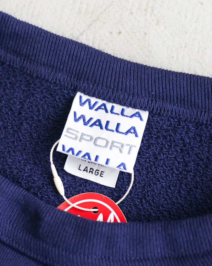WALLA WALLA SPORT ワラワラスポーツ 13oz CREW SWEAT SHIRT Navy Purple
