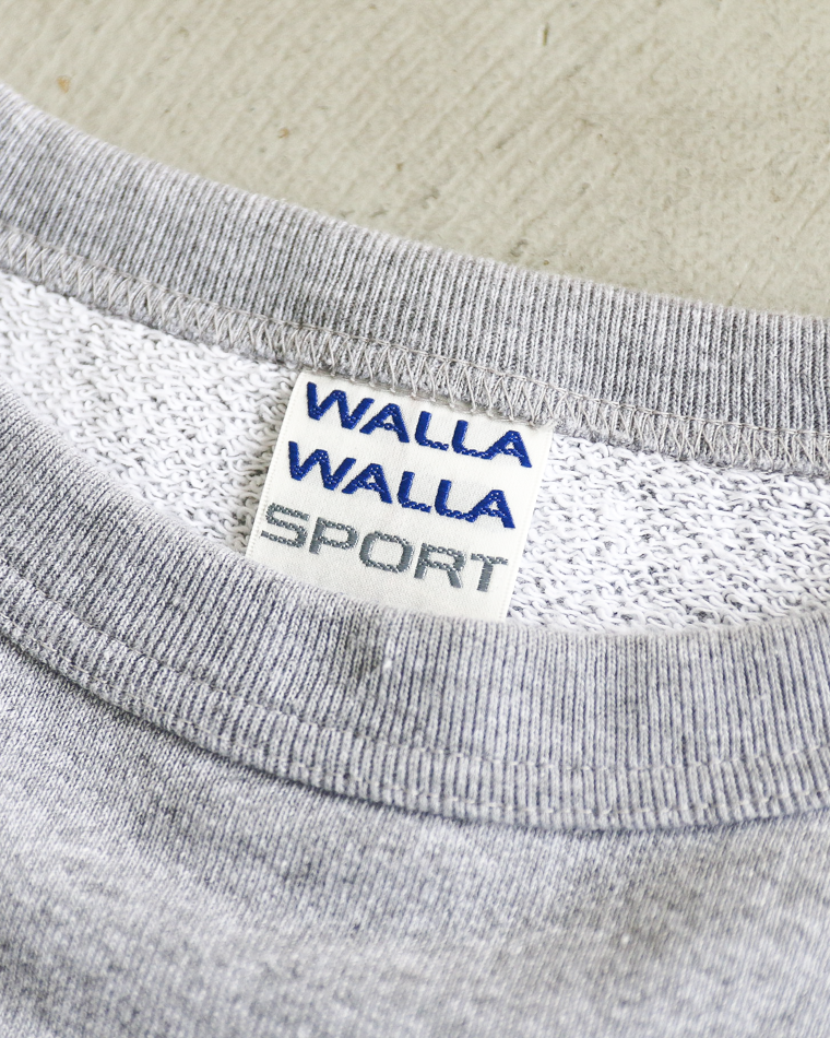WALLA WALLA SPORT ワラワラスポーツ 13oz CREW SWEAT SHIRT Heather Grey