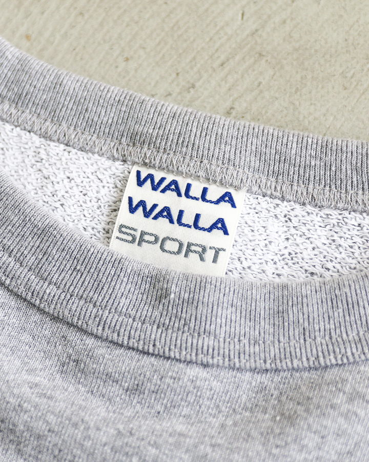 WALLA WALLA SPORT ワラワラスポーツ 13oz CREW SWEAT SHIRT Heather Grey
