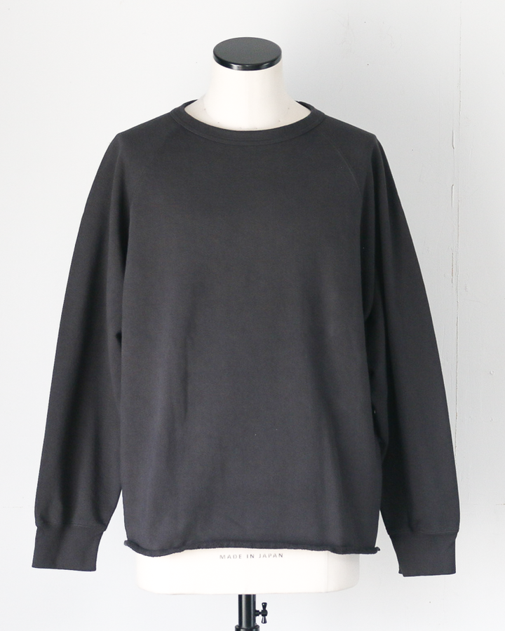 WALLA WALLA SPORT ワラワラスポーツ 13oz CREW SWEAT SHIRT Used Black