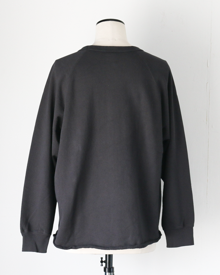 WALLA WALLA SPORT ワラワラスポーツ 13oz CREW SWEAT SHIRT Used Black