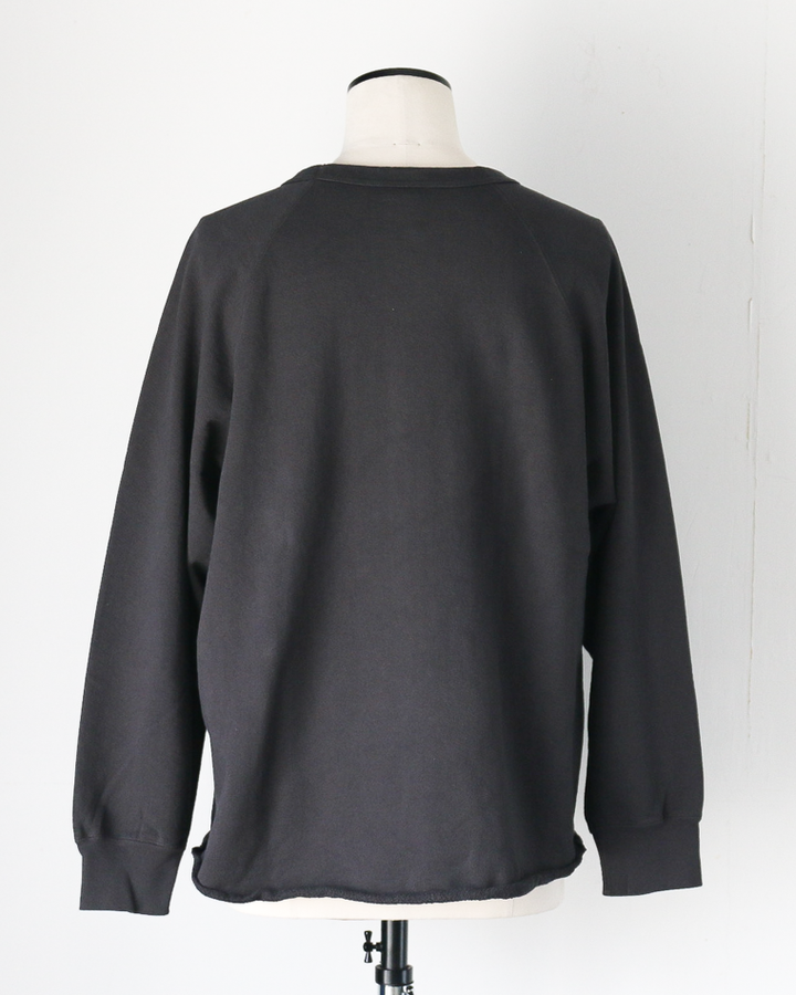 WALLA WALLA SPORT ワラワラスポーツ 13oz CREW SWEAT SHIRT Used Black