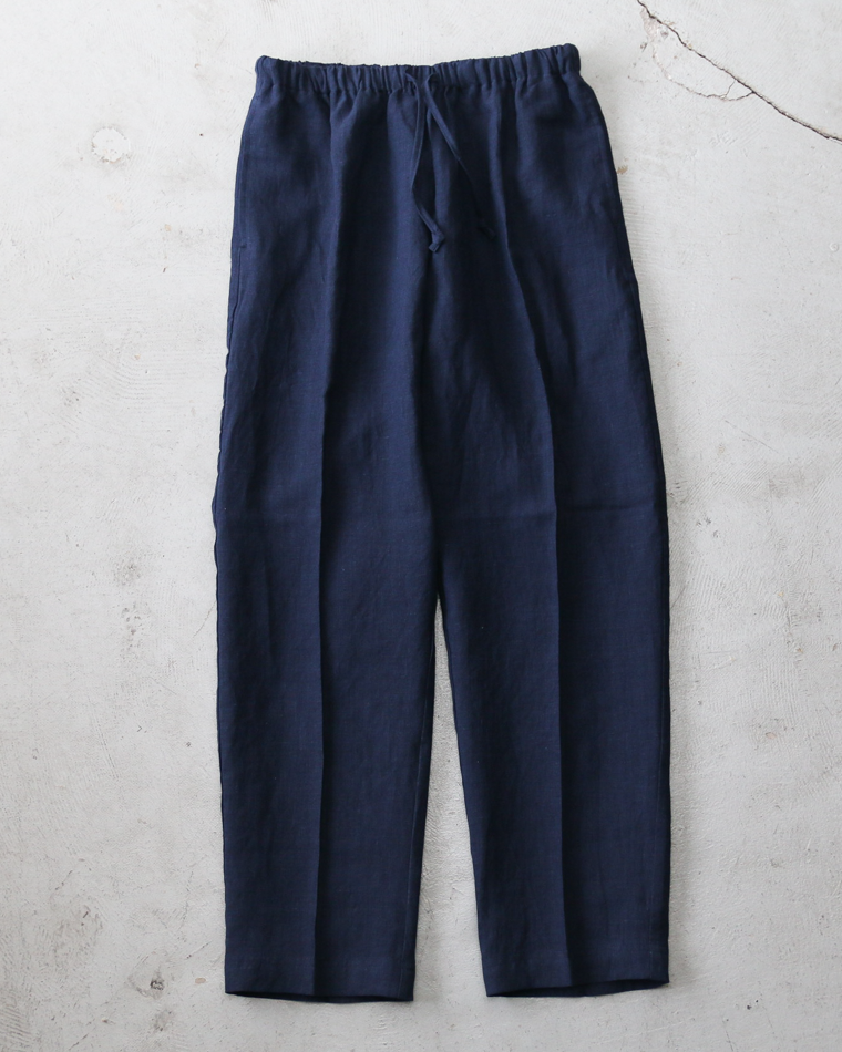 DELICIOUS LINEN Easy Pants Navy