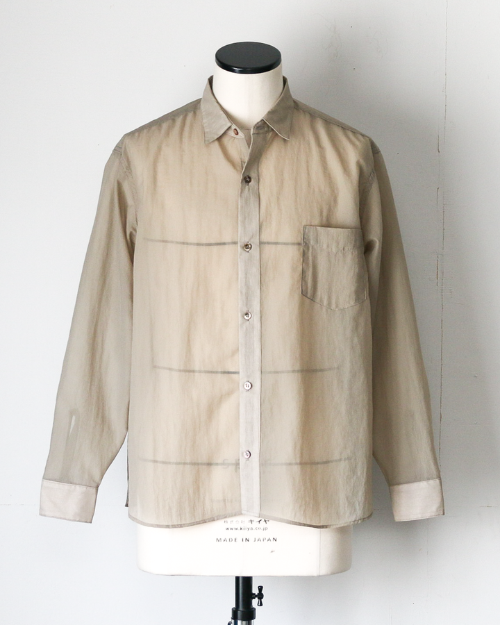 melple Logan Sheer Shirt Sand