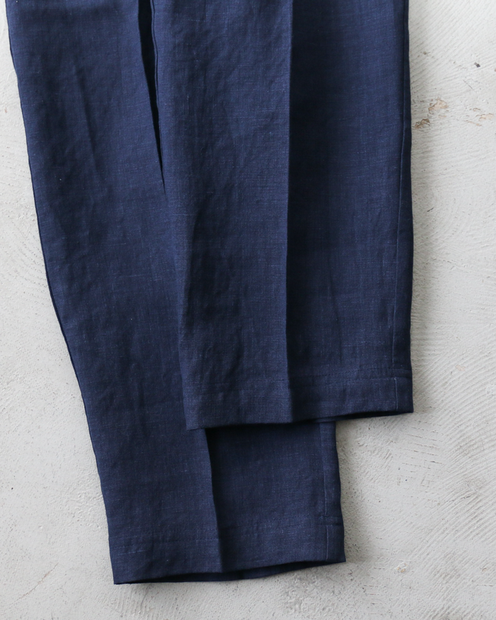 DELICIOUS LINEN Easy Pants Navy