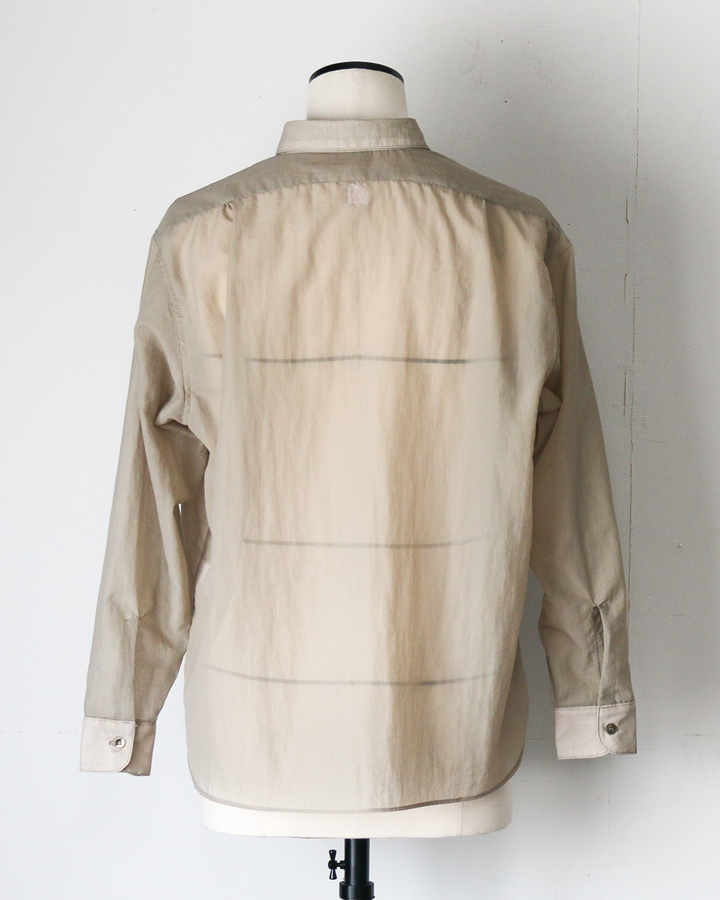 melple Logan Sheer Shirt Sand