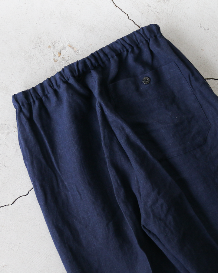 DELICIOUS LINEN Easy Pants Navy
