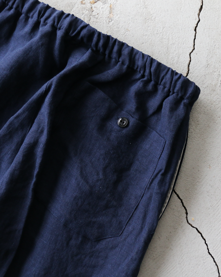 DELICIOUS LINEN Easy Pants Navy