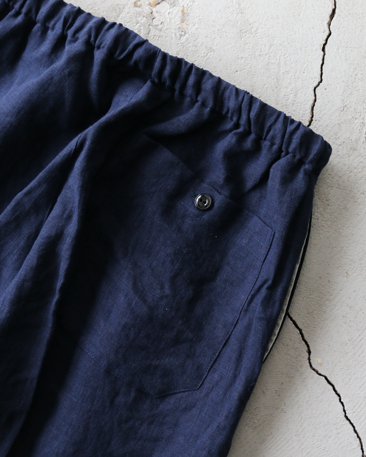 DELICIOUS LINEN Easy Pants Navy