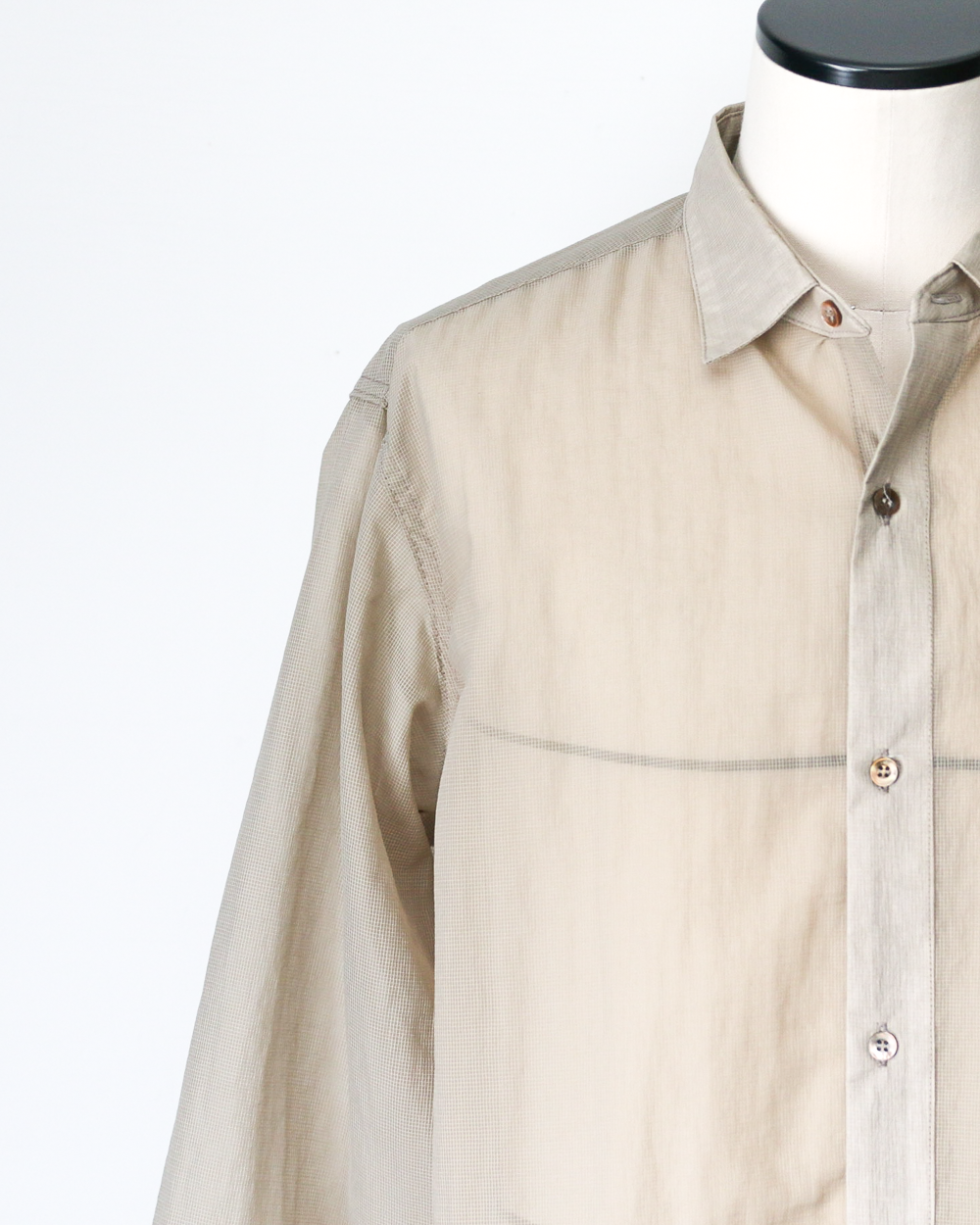 melple Logan Sheer Shirt Sand