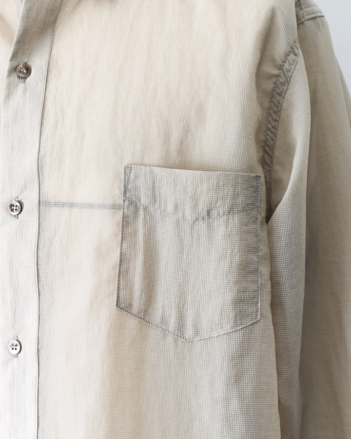 melple Logan Sheer Shirt Sand