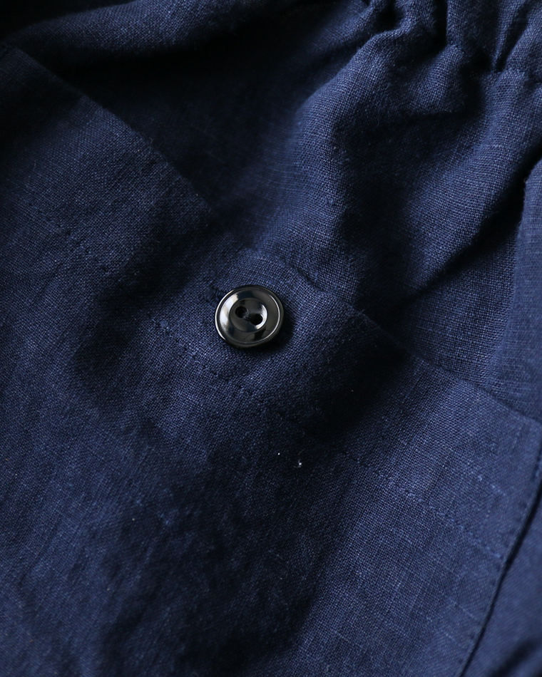 DELICIOUS LINEN Easy Pants Navy