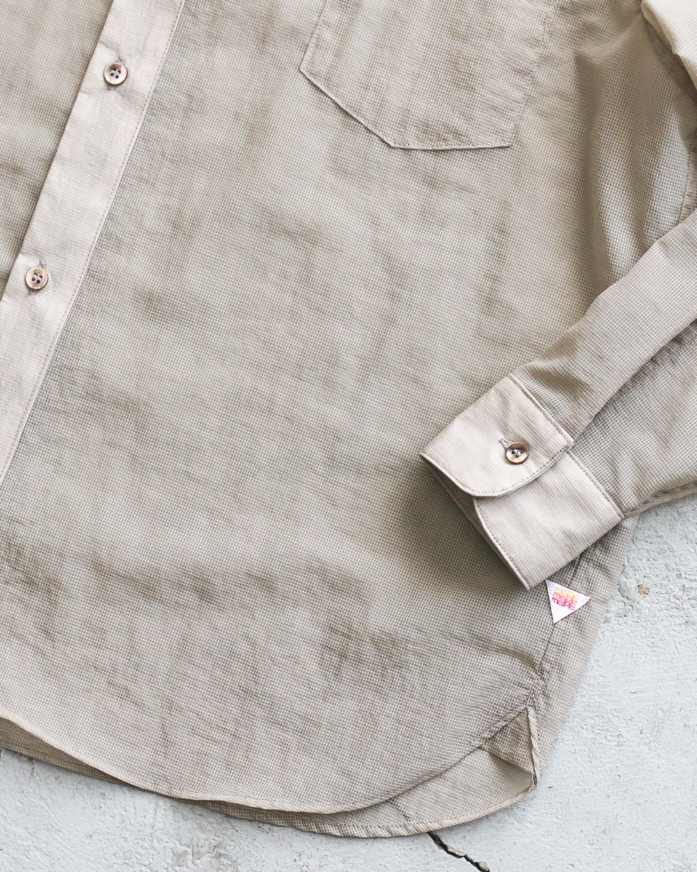 melple Logan Sheer Shirt Sand